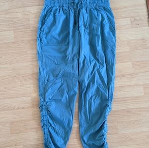 North Face turquoise jogger pants